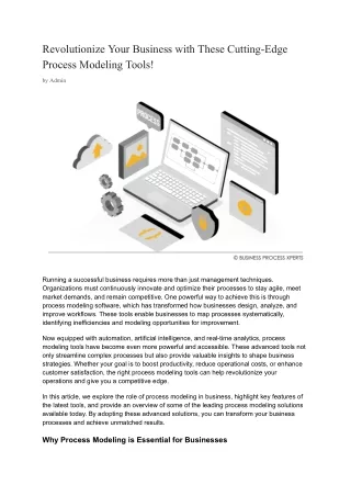 Revolutionize Your Business with These Cutting-Edge Process Modeling Tools!