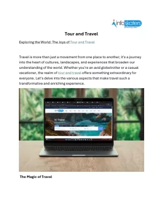 Tour and Travel
