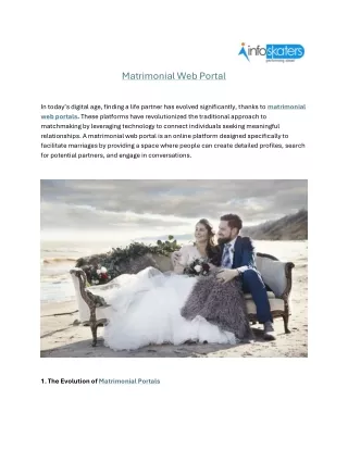 matrimonial web portal