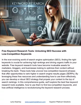 Free Keyword Research Tools: Learn How to Use AI To Find Low-Competition Keyword