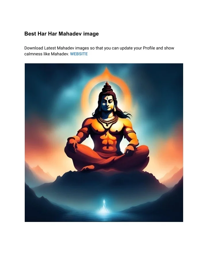 PPT - Best Har Har Mahadev image PowerPoint Presentation, free download ...