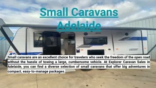 Small Caravans Adelaide