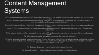 Content Management Systems