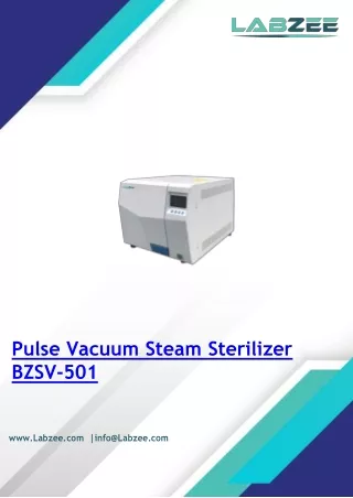pulse vacuum steam sterilizer bzsv 501