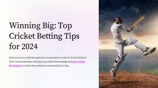 Winning Big Top Cricket Betting Tips for 2024 - Top Gully Fantasy