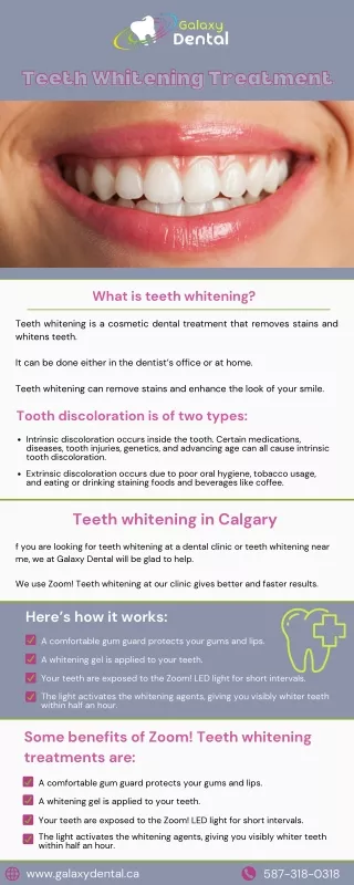 Teeth Whitening Treatment in Calgary | Galaxy Dental