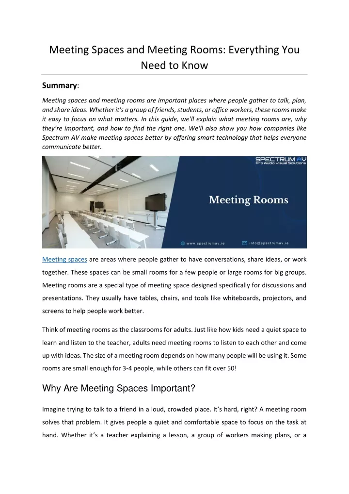 meeting spaces and meeting rooms everything