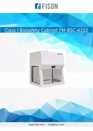 Class I Biosafety Cabinet 147 kg