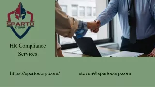 Expert HR Compliance Services For Businesses | SpartoCorp