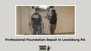 Professional Foundation Repair in PA