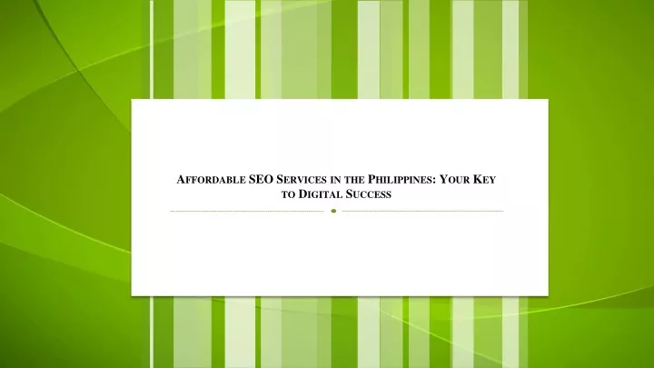 affordable seo services in the philippines your key to digital success