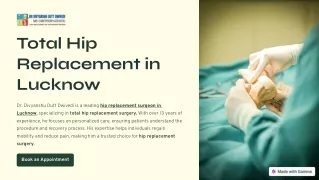 Total Hip Replacement in Lucknow | Dr. Divyanshu Dutt Dwivedi