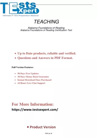Expert Alabama Foundations of Reading Certification Exam Prep Guide