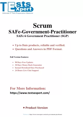 Powerful SAFe 6 SGP Exam Prep - Government Practitioner Success