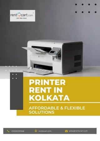 Printer Rent in Kolkata Affordable & Flexible Solutions