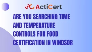 are you searching time and temperature controls