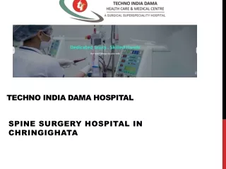 spine surgery hospital in Chingrighata - Techno India Dama Hospital