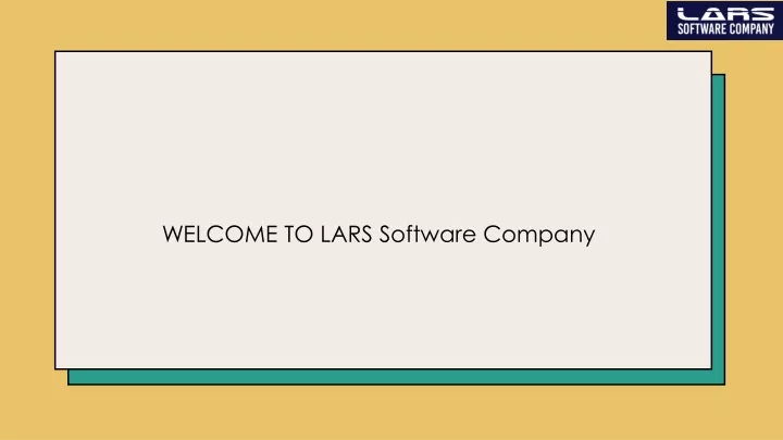 welcome to lars software company