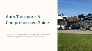 auto transport a comprehensive guide