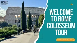 Find priority entry with Colosseum underground tour