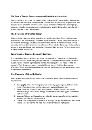 the world of graphic design a journey