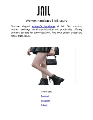 Women Handbags | jail.luxury
