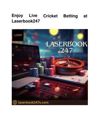 Enjoy Live Cricket Betting at Laserbook247