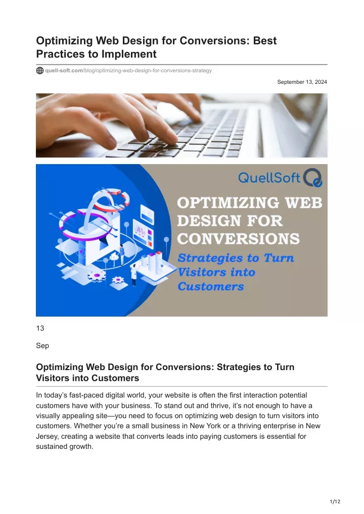 optimizing web design for conversions best