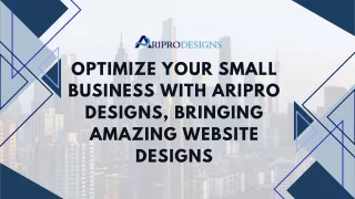 optimize your small business with aripro designs