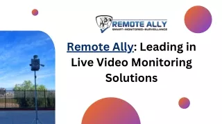 Discover Remote Ally's Security Camera Installation Services