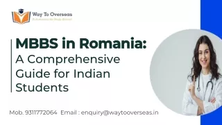 Study MBBS in Romania A Comprehensive Guide for Indian Students