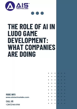 the role of ai in ludo game development what