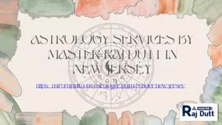 Astrology Services by Master Raj Dutt in New Jersey