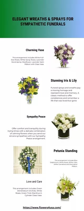 Elegant Wreaths & Sprays for Sympathetic Funerals