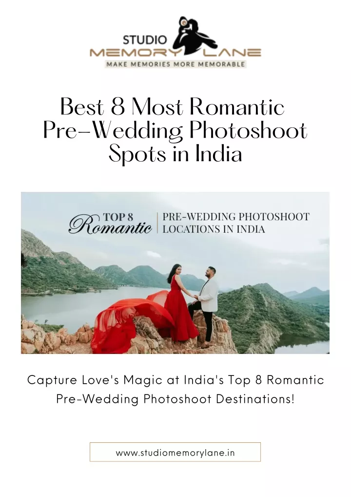 best 8 most romantic pre wedding photoshoot spots