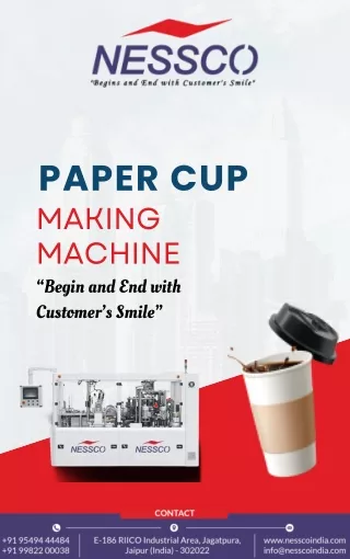 Nessco High Speed Paper Cup Machine