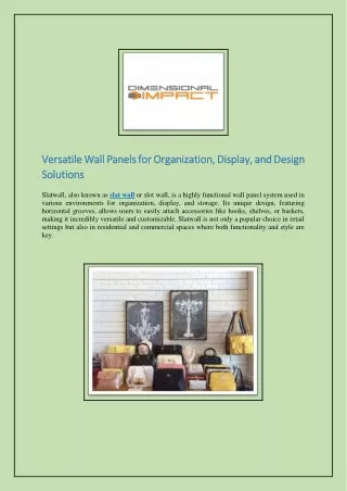 versatile wall panels for versatile wall panels