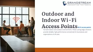 Grandstream Outdoor and Indoor Wi-Fi Access Points