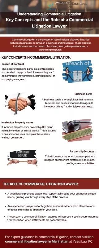 Understanding Commercial Litigation Key Concepts and the Role of a Commercial Litigation Lawyer
