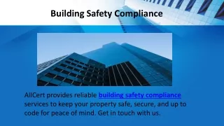 Building Safety Compliance
