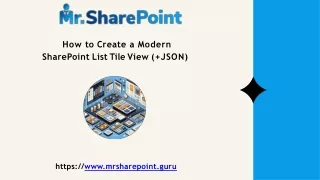 How to Create a Modern SharePoint List Tile View (JSON)