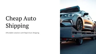 Cheap Auto Shipping.