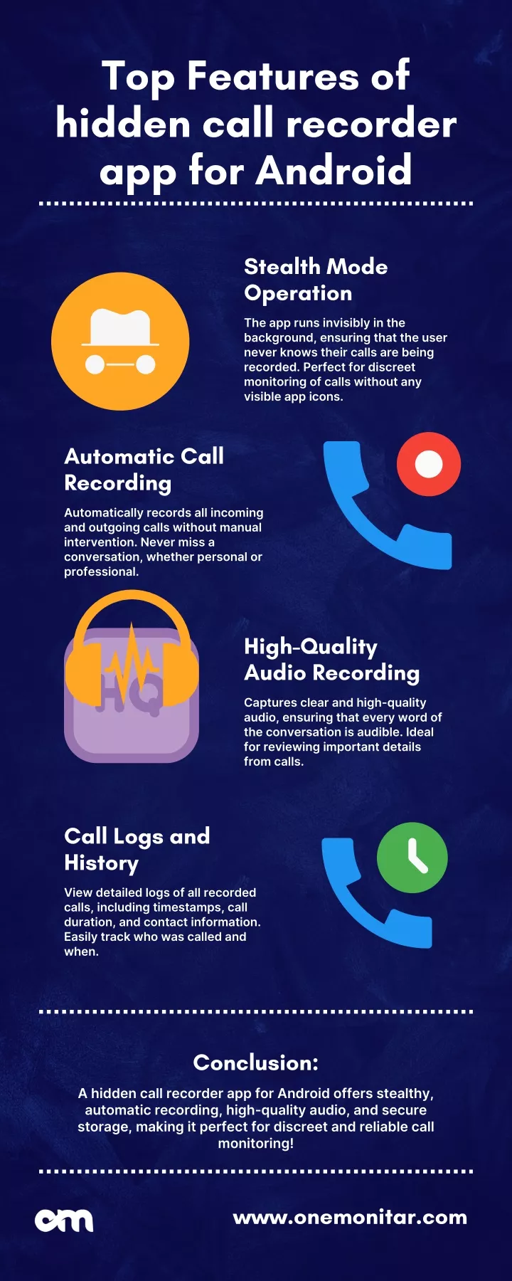 top features of hidden call recorder