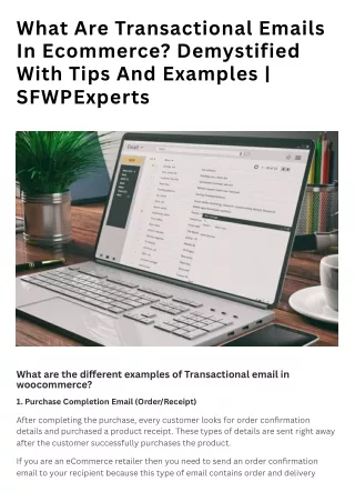 What Are Transactional Emails In Ecommerce Demystified With Tips And Examples