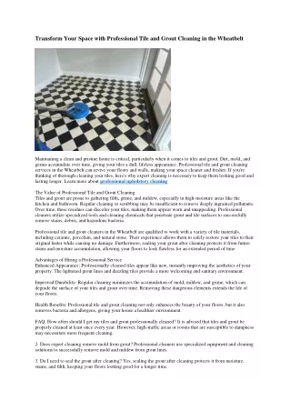 3 professional upholstery cleaning