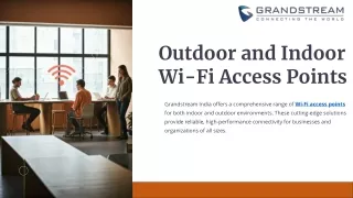 Grandstream WiFi Access Points | Outdoor Wi-Fi Access Points