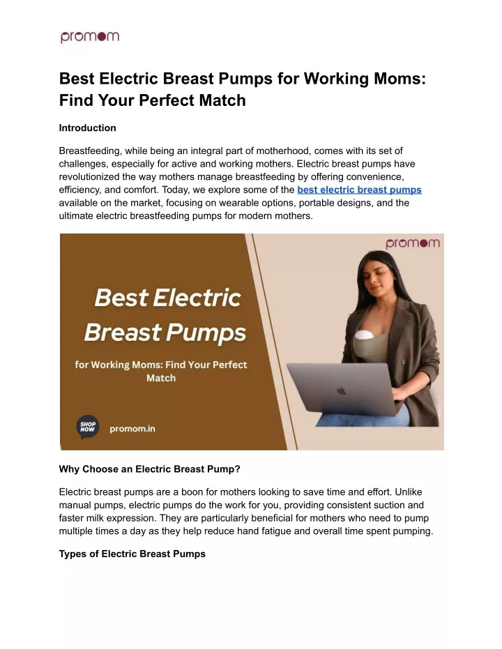 best electric breast pumps for working moms find