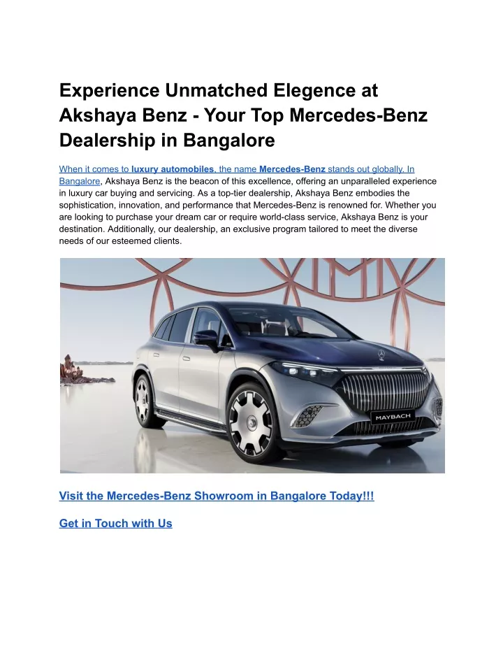 experience unmatched elegence at akshaya benz