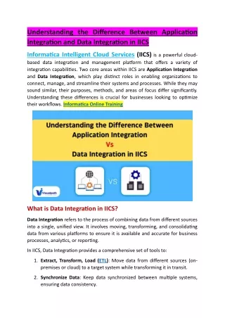 Informatica Cloud (IICS) Online Training Institute in Hyderabad