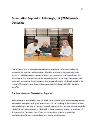 dissertation support in edinburgh uk 2024 words